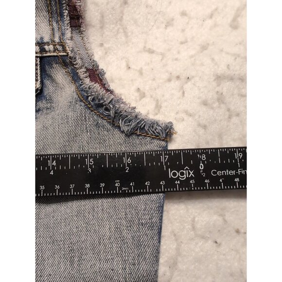 Shyanne Blue Denim Jean Button Up Vest Size S 100% Cotton - Picture 5 of 6